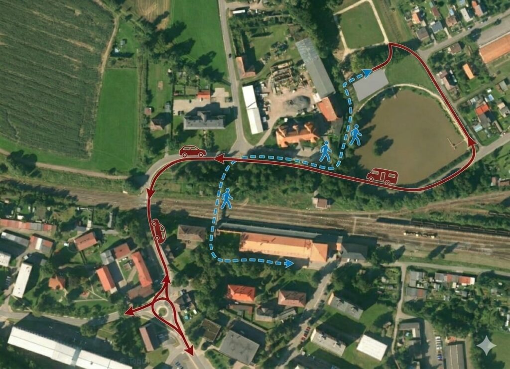 Campsite location map